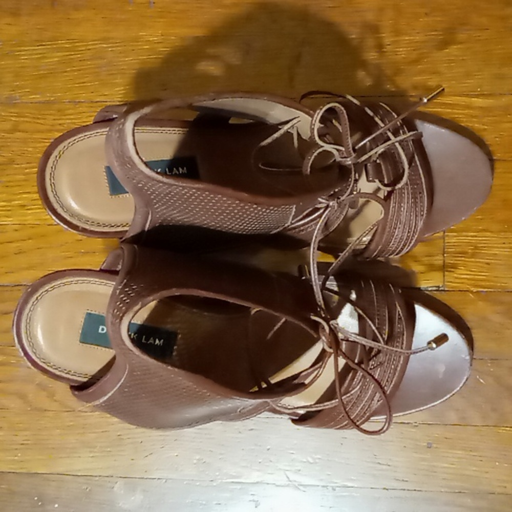 Derek Lam Brooklyn Wedge Heel Sandals Size 10